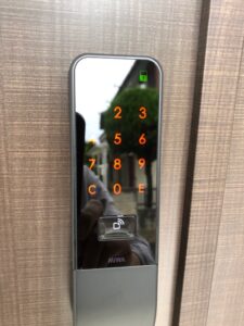 立川市電子錠の取付